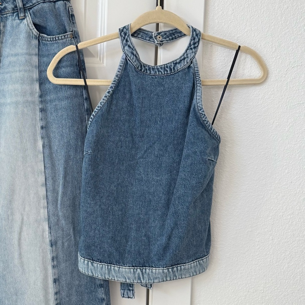 Zara Blue Denim Fabric